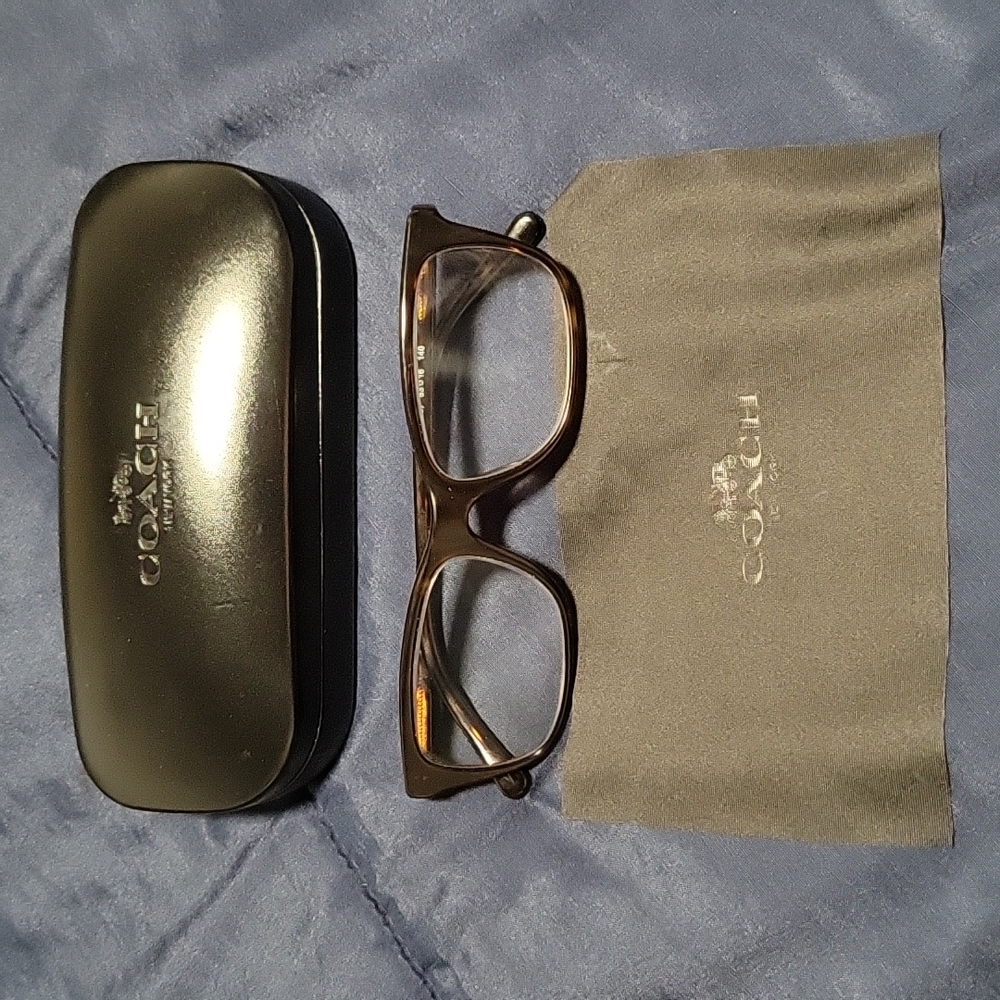 Coach Eyeglasses, Case w/cleaning cloth